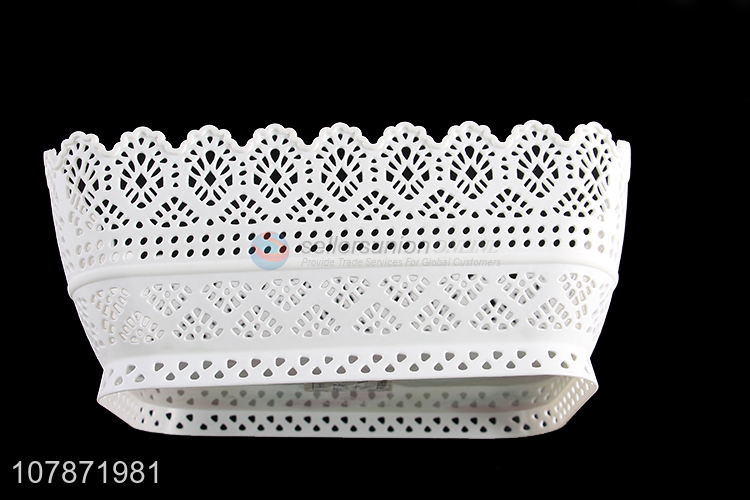 Factory price hollow fruit plate multifunctional plastic basket