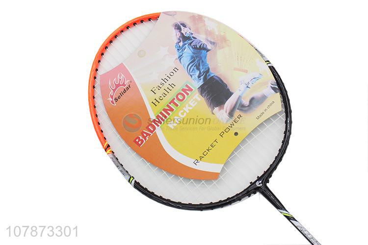 Factory price durable good elastic badminton racket set