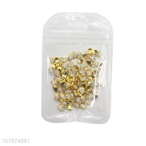 Creative Style Golden Love Nail Sticker DIY Nail art Rhinestone