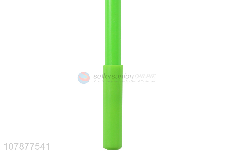 New design cartoon owl green plastic ballpoint pen with lid