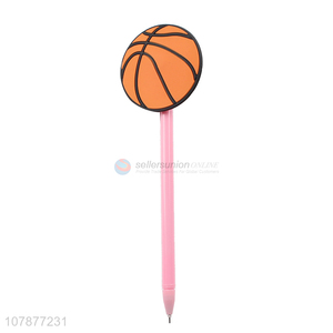 Good quality pink plastic pen creative basketball student pen