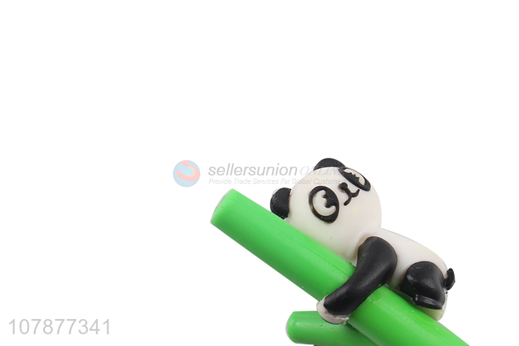 Factory direct sale green creative plastic student writing pen