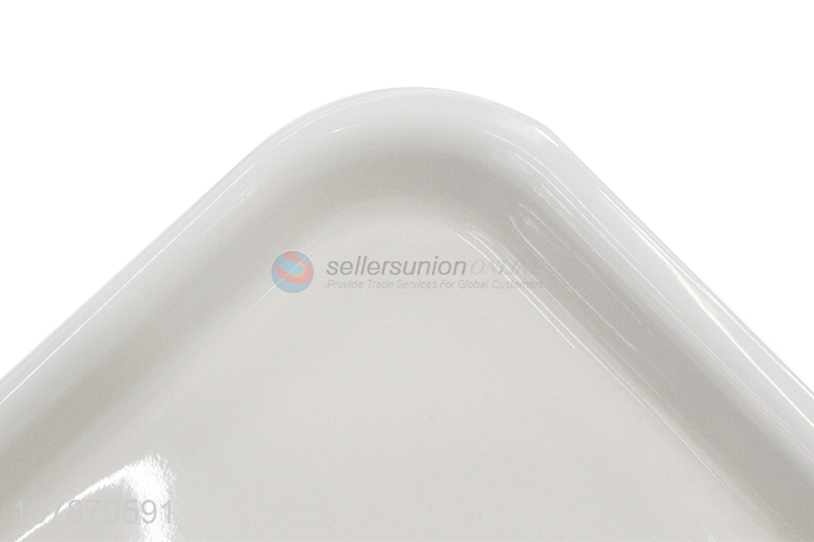 Online wholesale rectangular melamine food serving tray for restaurant