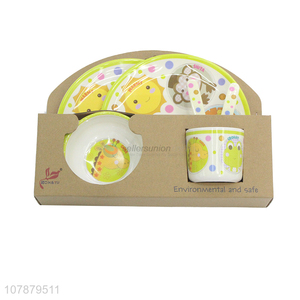 Good quality eco-friendly food grade kids melamine dinnerware set