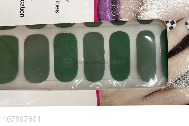 New arrival solid color waterproof full cover gel nail wraps