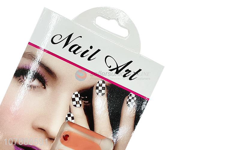 Factory supply 3D nail polish strips nail wraps nail art stickers