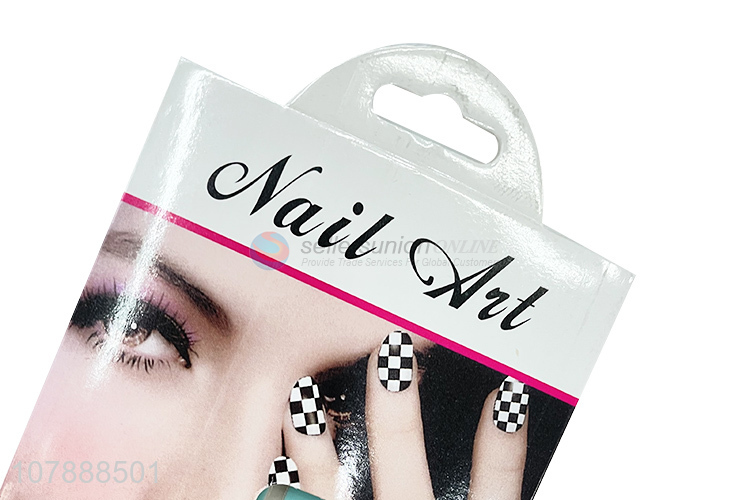 New product creative scrawl nail wraps colorful nail polish strips