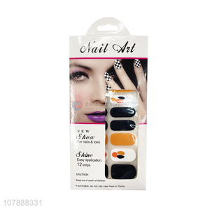 High quality fall winter nail polish strips nail decorations