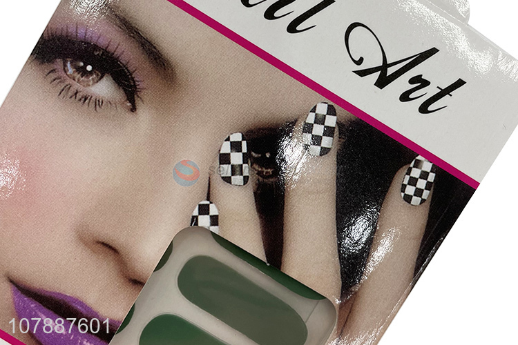 New arrival solid color waterproof full cover gel nail wraps