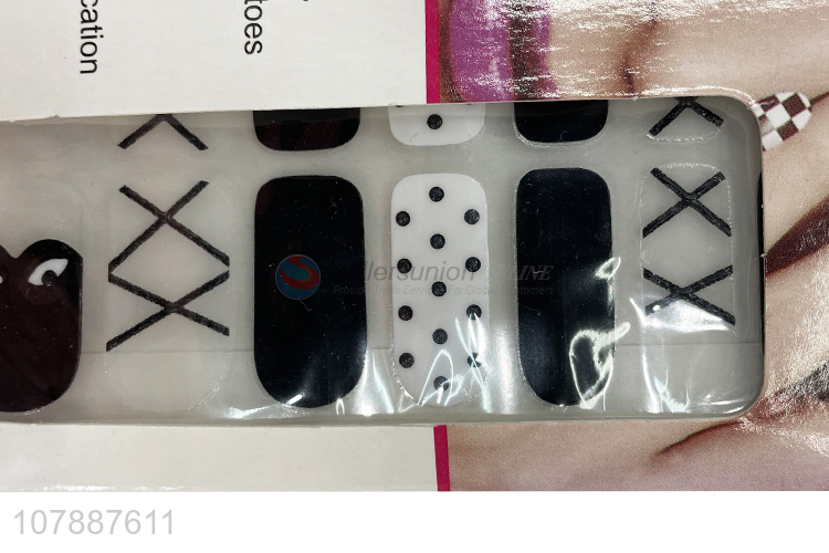 Low price fashionable nail art supplies real nail polish strips