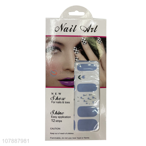 New arrival fashion elegant tulip pattern nail polish strips