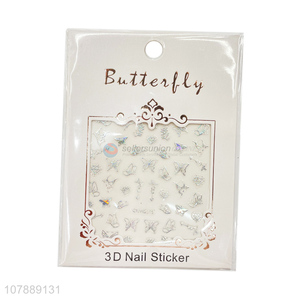 Top Quality Butterfly Nail Stickers 3D Nail Art Decals