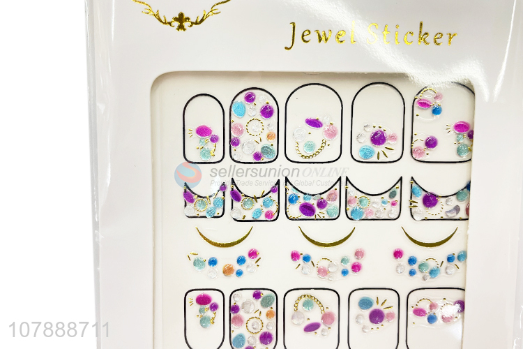 Hot Sale Nail Decals Adhesive Nail Art Jewelry Stickers