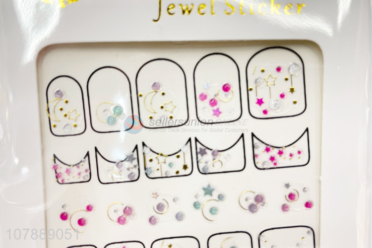 Factory Direct Sale Fashion Jewel Nail Sticker Ladies Nail Decals