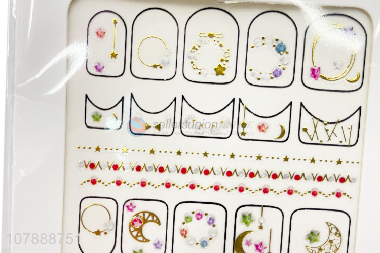 Hot Selling Nail Decoration Jewel Stickers Nail Decals