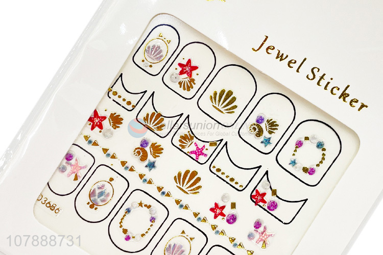 Delicate Design Jewel Nail Art Nail Wraps Fashion Nail Sticker