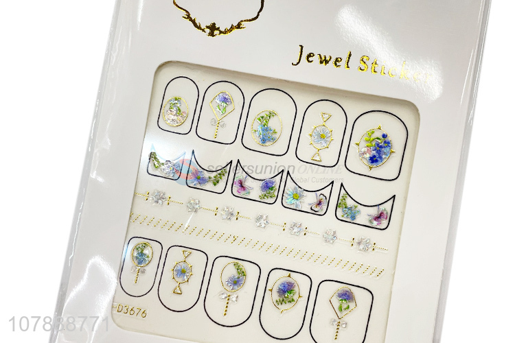 Top Quality Fashion Jewel Nail Stickers Nail Art Nail Decals