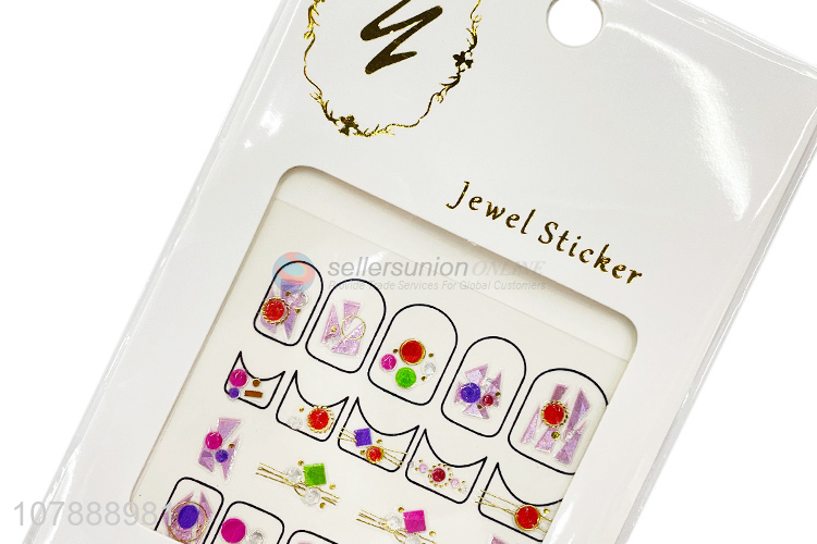 Factory Wholesale Women Jewel Nail Art Sticker Nail Decoration