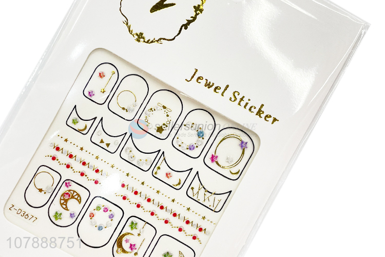 Hot Selling Nail Decoration Jewel Stickers Nail Decals