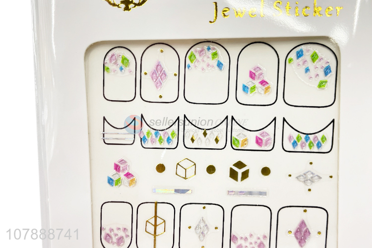 Creative Design Fashion Jewel Nail Wraps Nail Art Sticker