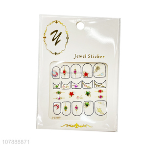 Hot Sale Beautiful Nail Decals Jewel Nail Art Sticker