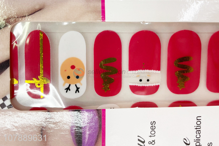 High Quality Christmas Nail Wraps Nail Stickers Decals