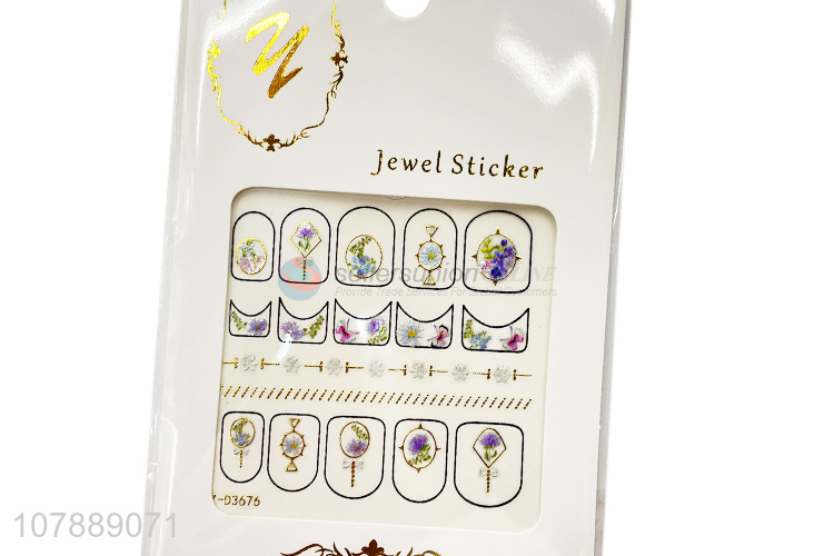 Classical Style Jewel Nail Sticker Ladies Nail Decoration Decals