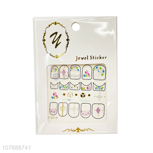 Creative Design Fashion Jewel Nail Wraps Nail Art Sticker