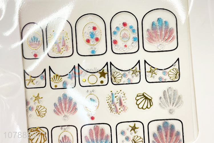 Custom Stylish Jewel Nail Stickers Popular Nail Art Decals