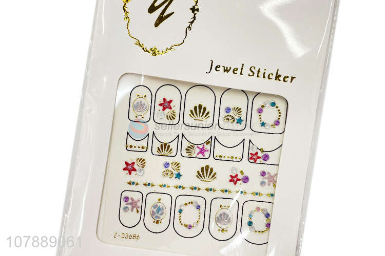 New Style Modern Jewel Sticker Nail Decals For Women And Girls