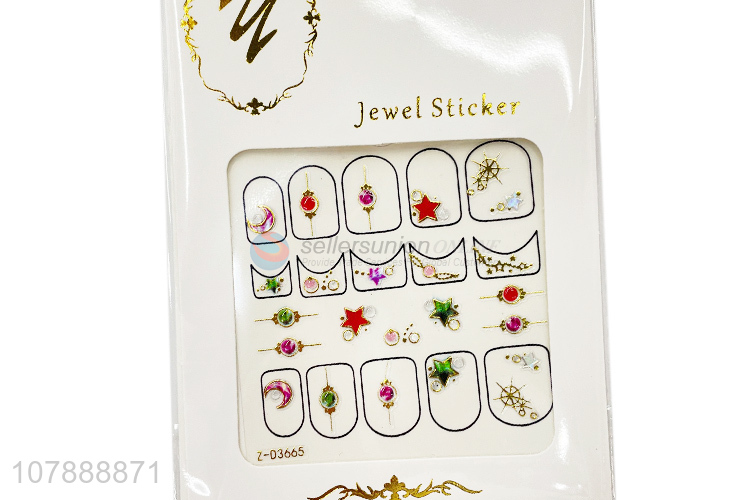 Hot Sale Beautiful Nail Decals Jewel Nail Art Sticker