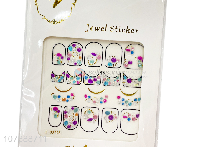 Hot Sale Nail Decals Adhesive Nail Art Jewelry Stickers