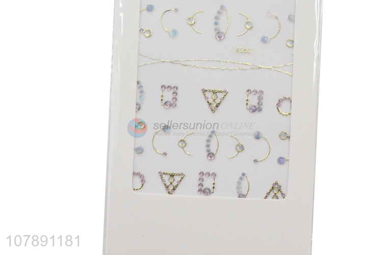 Yiwu wholesale paper creative decorative nail stickers for ladies