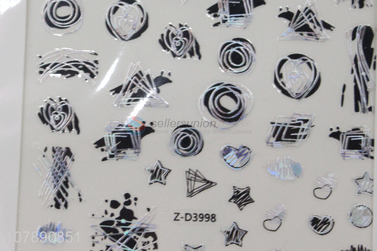 New Arrival Black Paper Nail Sticker Decorative Nail Stickers