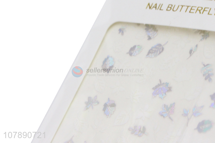 New Arrival Symphony Silver Foil Paper Decoration Nail Sticker