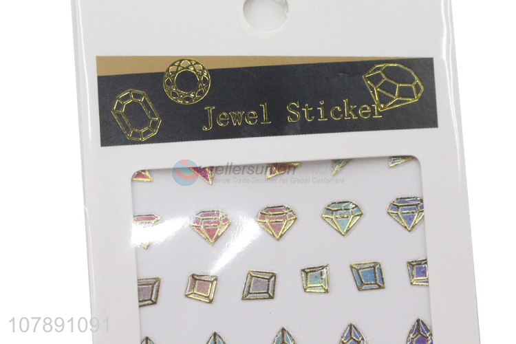 Factory wholesale multi-color stitching nail stickers for ladies