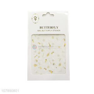 Yiwu direct sale golden paper nail decoration sticker set