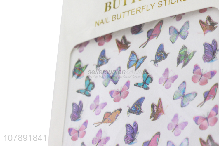 Hot selling butterfly shape nail art decoration nail stickers