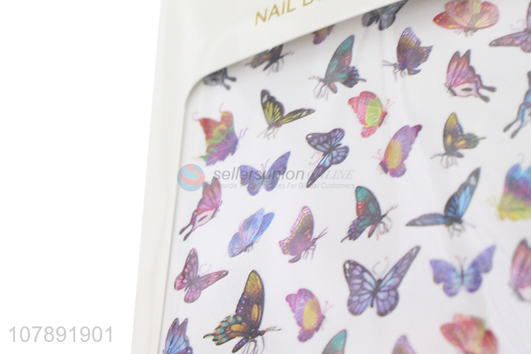 Cheap price long lasting nail butterfly stickers for decoration