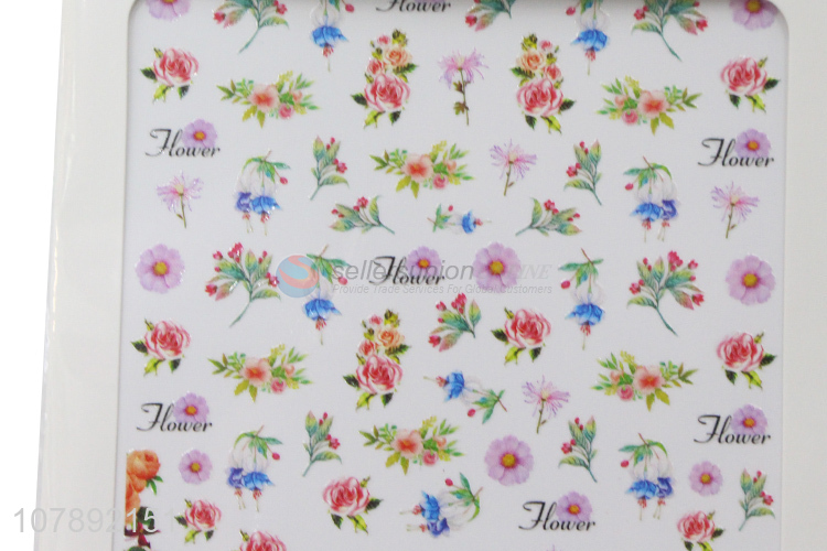 Wholesale from china flower pattern women nail art stickers