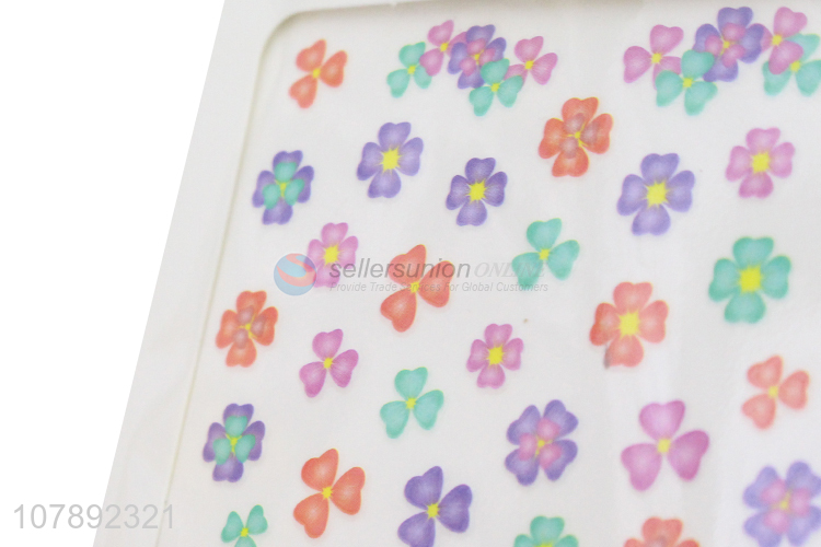 High quality colourful flower pattern nail art stickers for sale