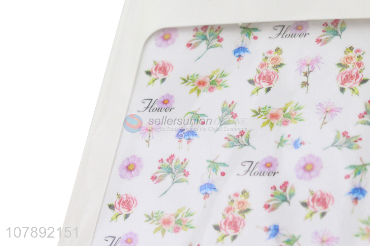 Wholesale from china flower pattern women nail art stickers