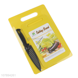 High Quality Rectangle Chopping Board With Knife Set