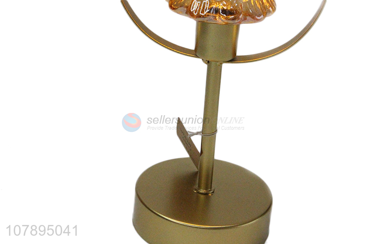 New product decorative iron art led Christmas table light Xmas desk lamp