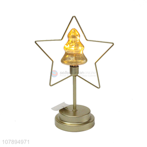 Hot selling star shaped led Christmas table lamp Christmas decoration supplies