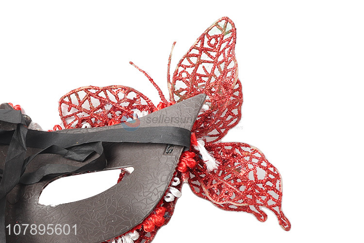 New style red women half face masquerade mask with high quality