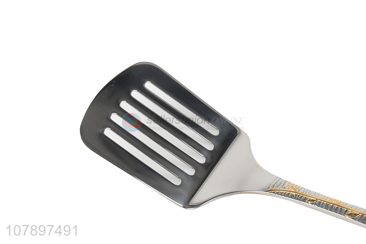 High quality silver stainless steel long handle leak shovel