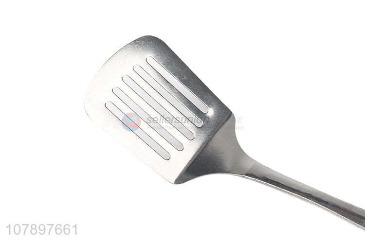 High quality carved stainless steel drain shovel with long handle