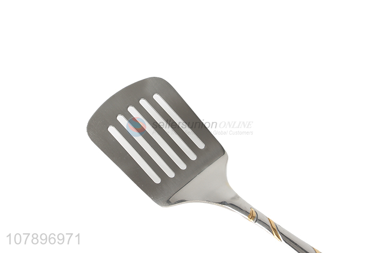 China export silver long handle stainless steel cooking leak shovel