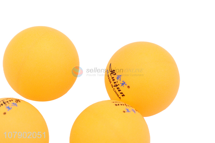 Latest arrival 60 pieces yellow table tennis balls professional ping pong